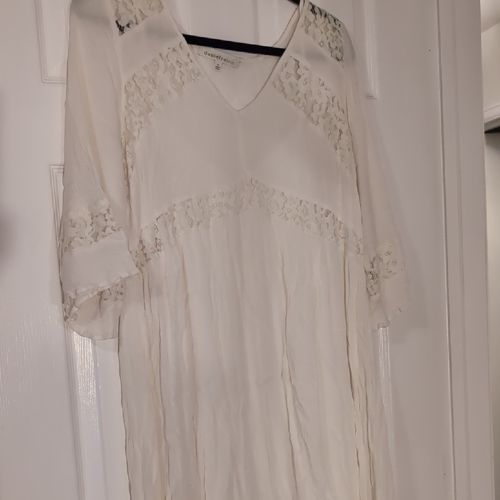 Daniel Rainn Ivory Lace Mini Dress